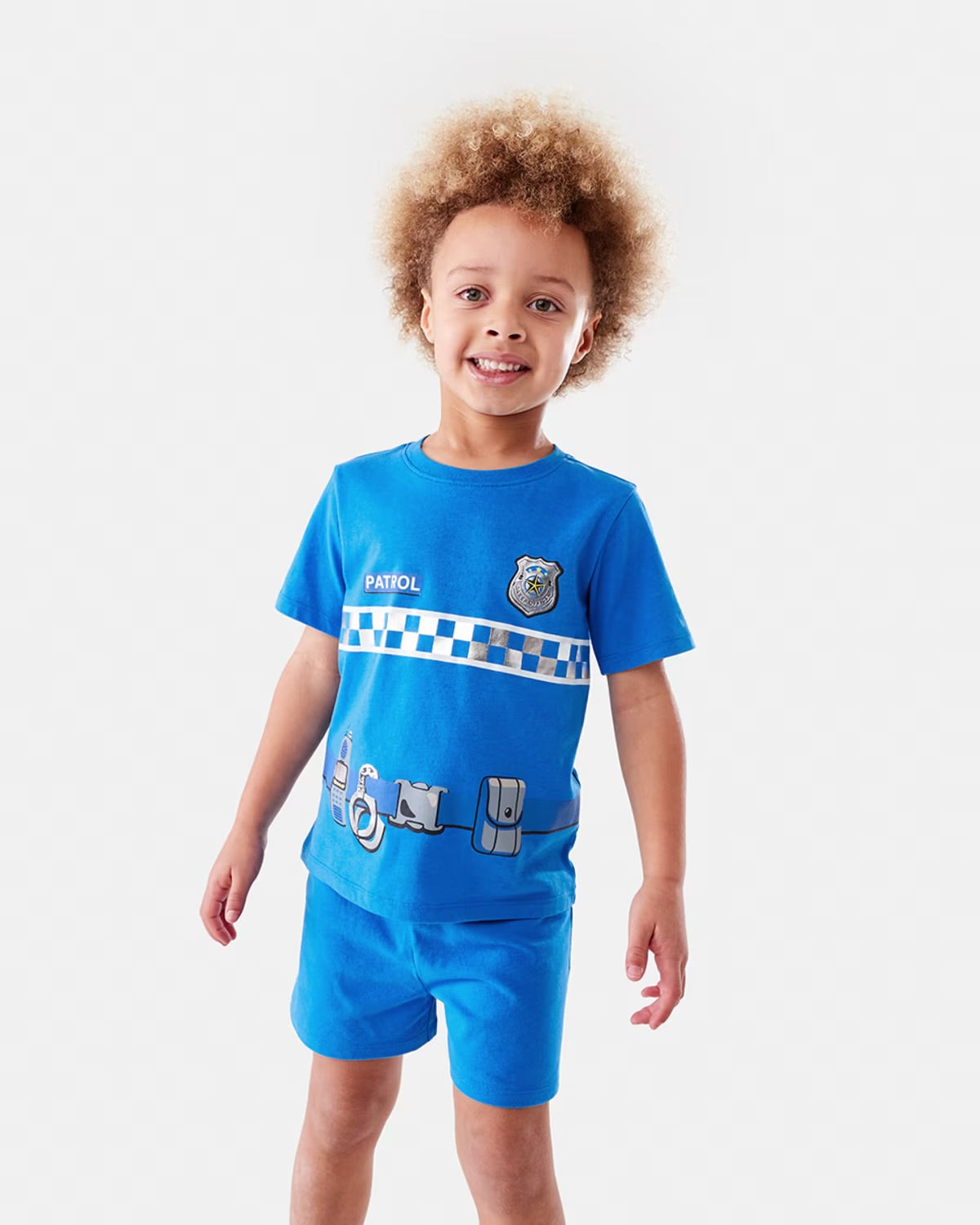 Short Sleeve Jersey Knit Pyjama Set -(size 2-3Y)