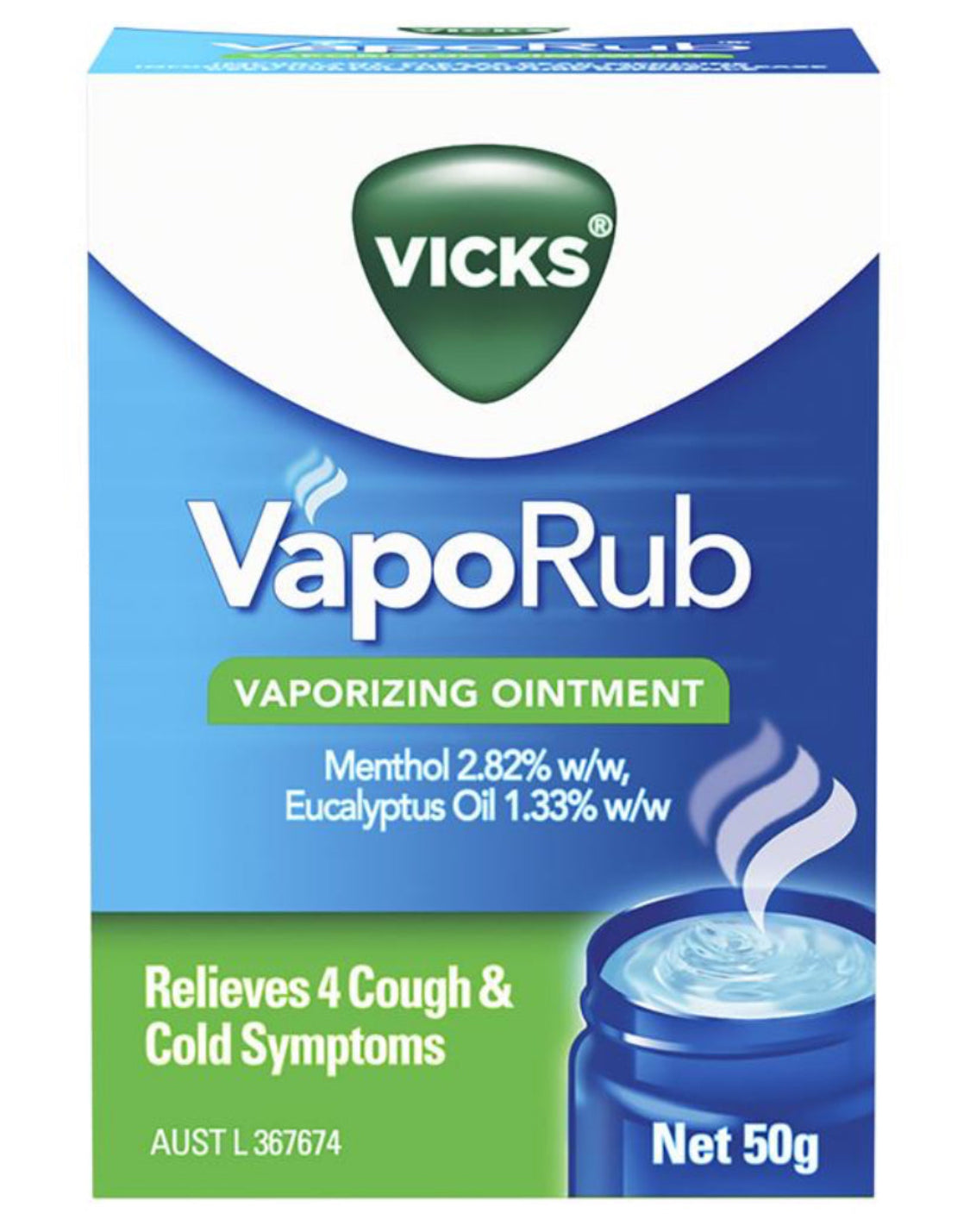 Vicks VapoRub Ointment Decongestant Chest Rub 50g