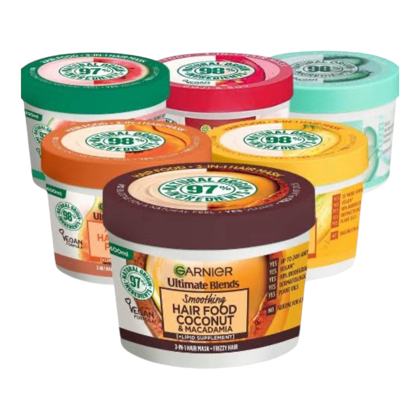 Garnier Fructis Hairfood 390ml Nourishing Banana 3-in-1 Mask Treatment For Dry Hair