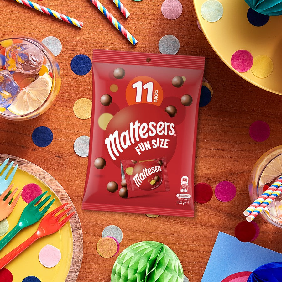 Maltesers Milk Chocolate Snack & Share Bag 11 Pieces 132g