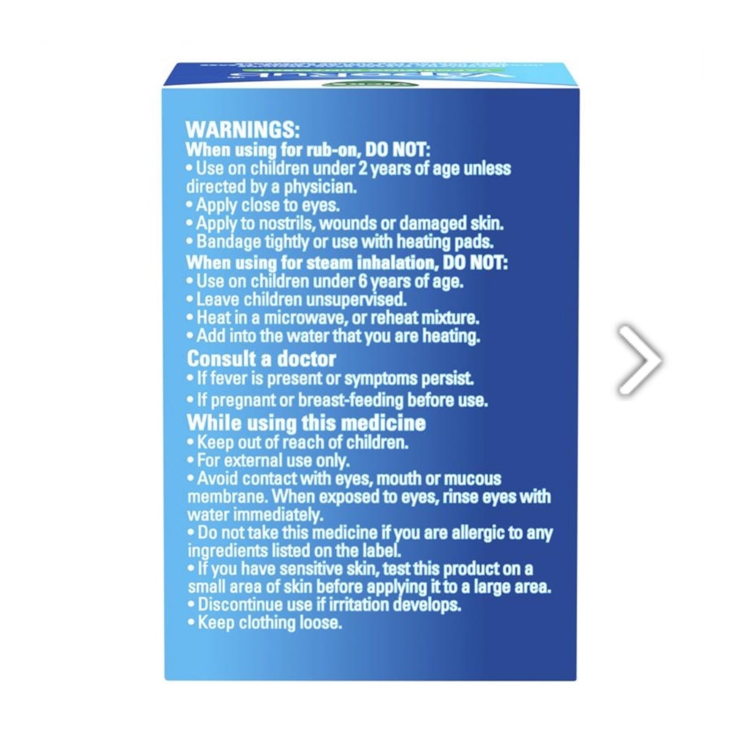 Vicks VapoRub Ointment Decongestant Chest Rub 50g