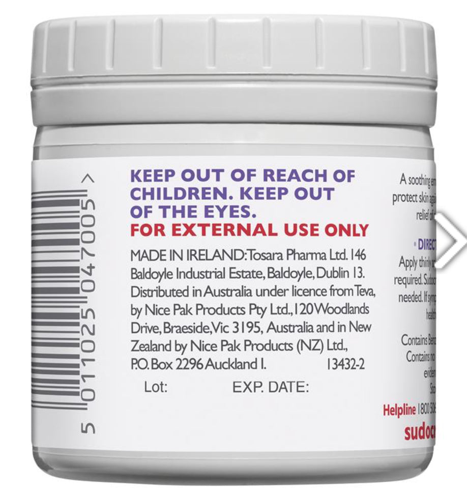 Sudocrem Healing Cream 125g for Nappy Rash