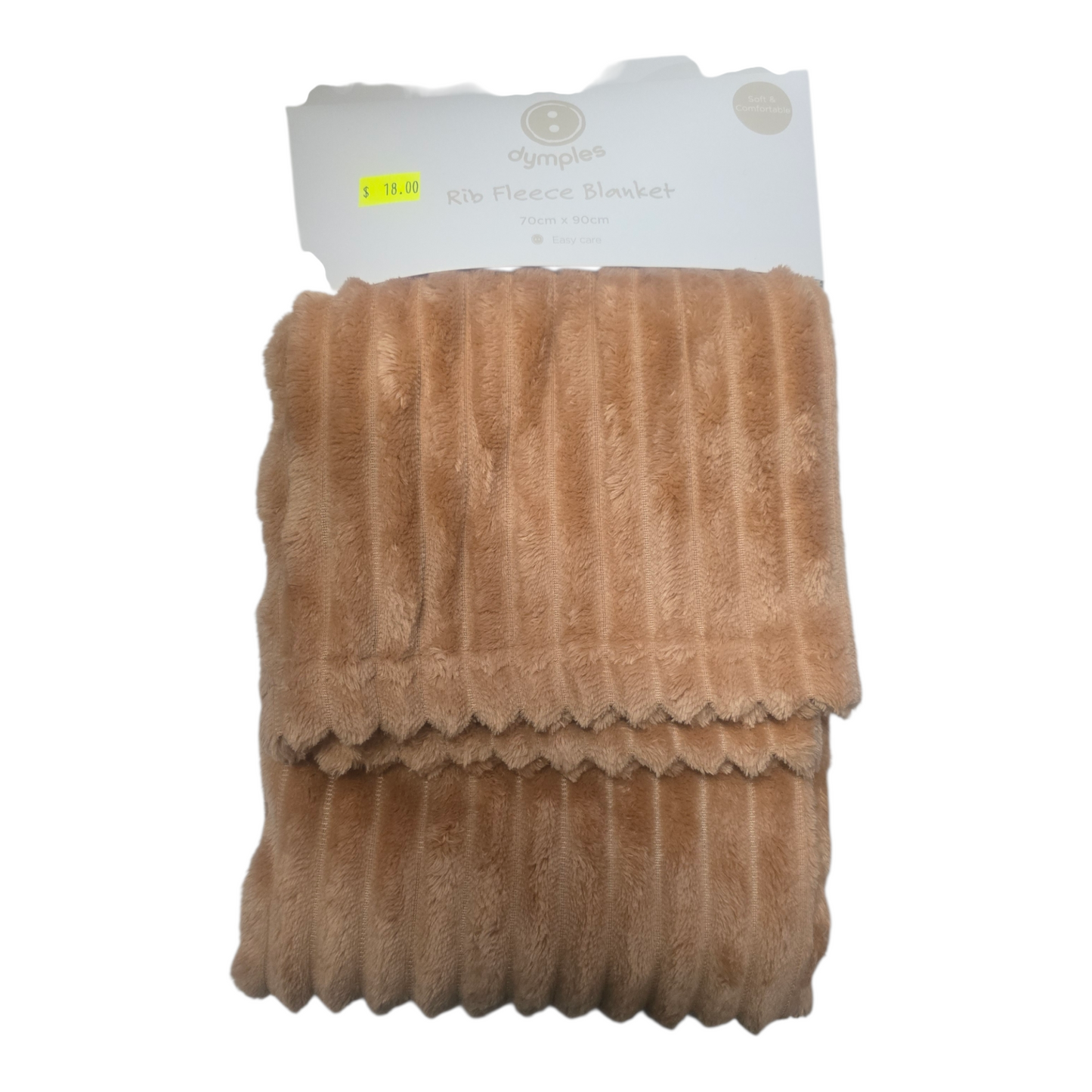 Dymples Rib Fleece Blanket - Brown
