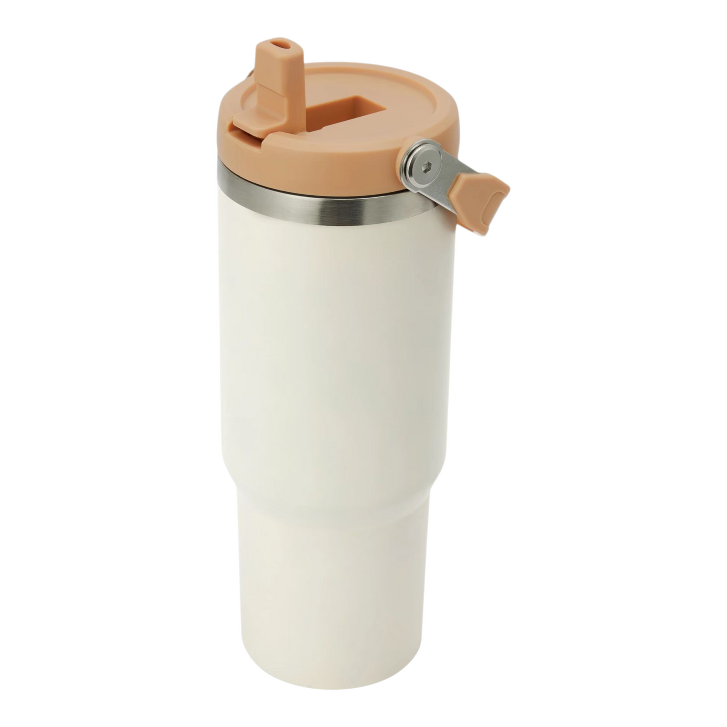 840ml Cream Tumbler with Top Handle