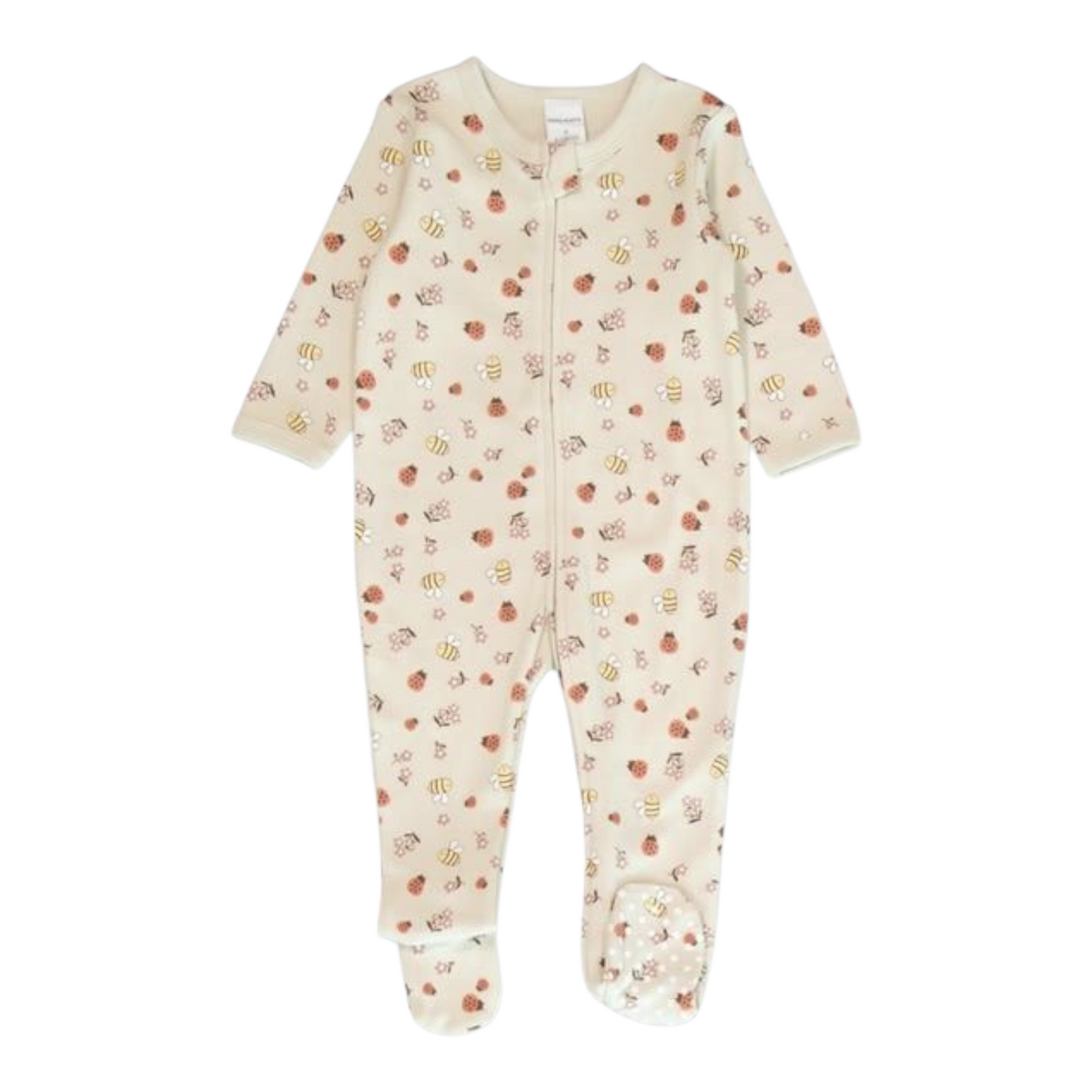 Baby Cotton 2-Way Zip Romper -(size 6-12M)