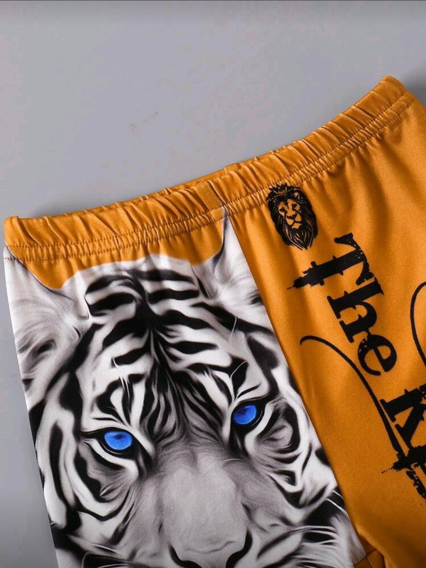 Toddler Boys' Casual Animal & Letter Print Round Neck Short Sleeve T-Shirt And Shorts Set,