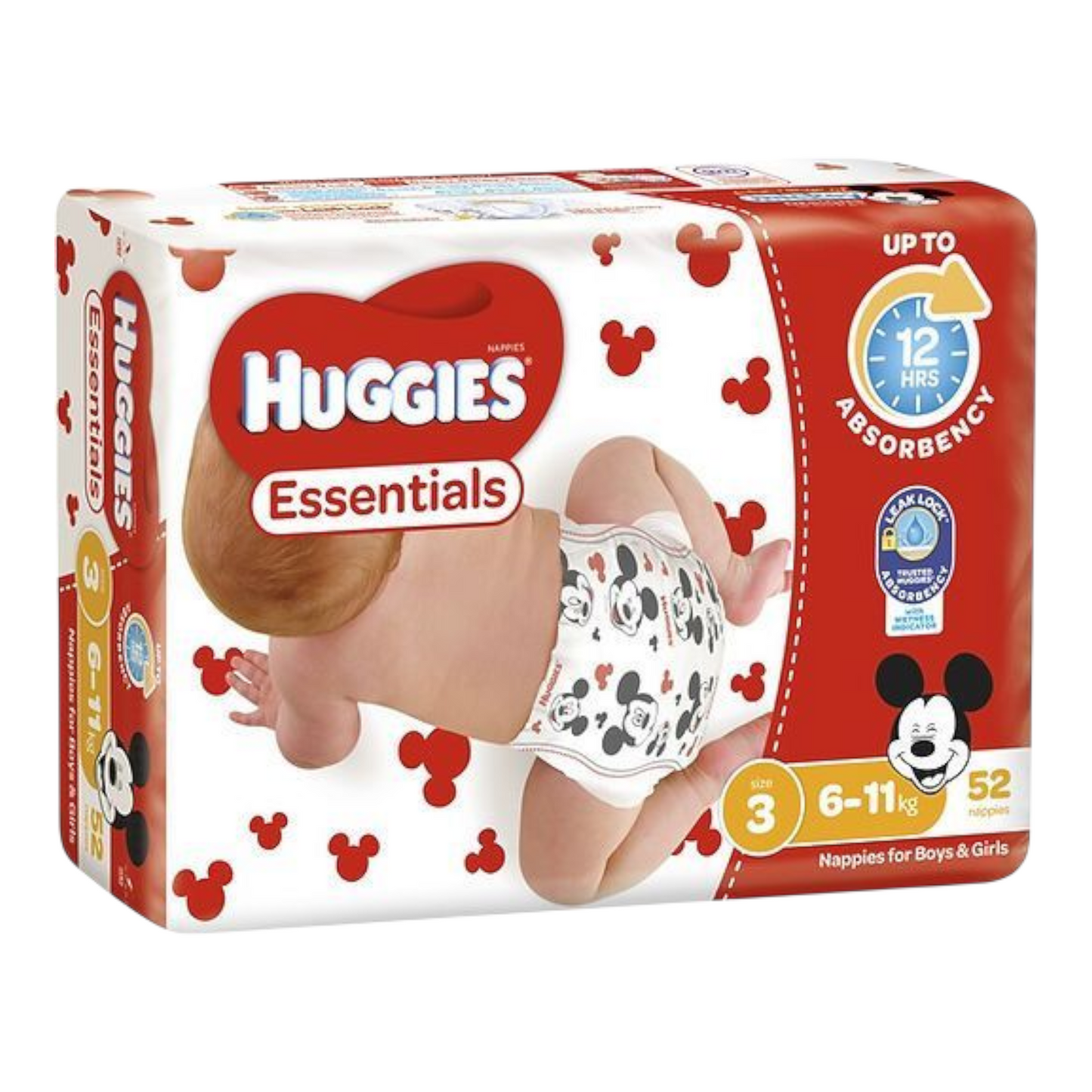 Huggies Essentials Size 3 Crawler - 52 Pack