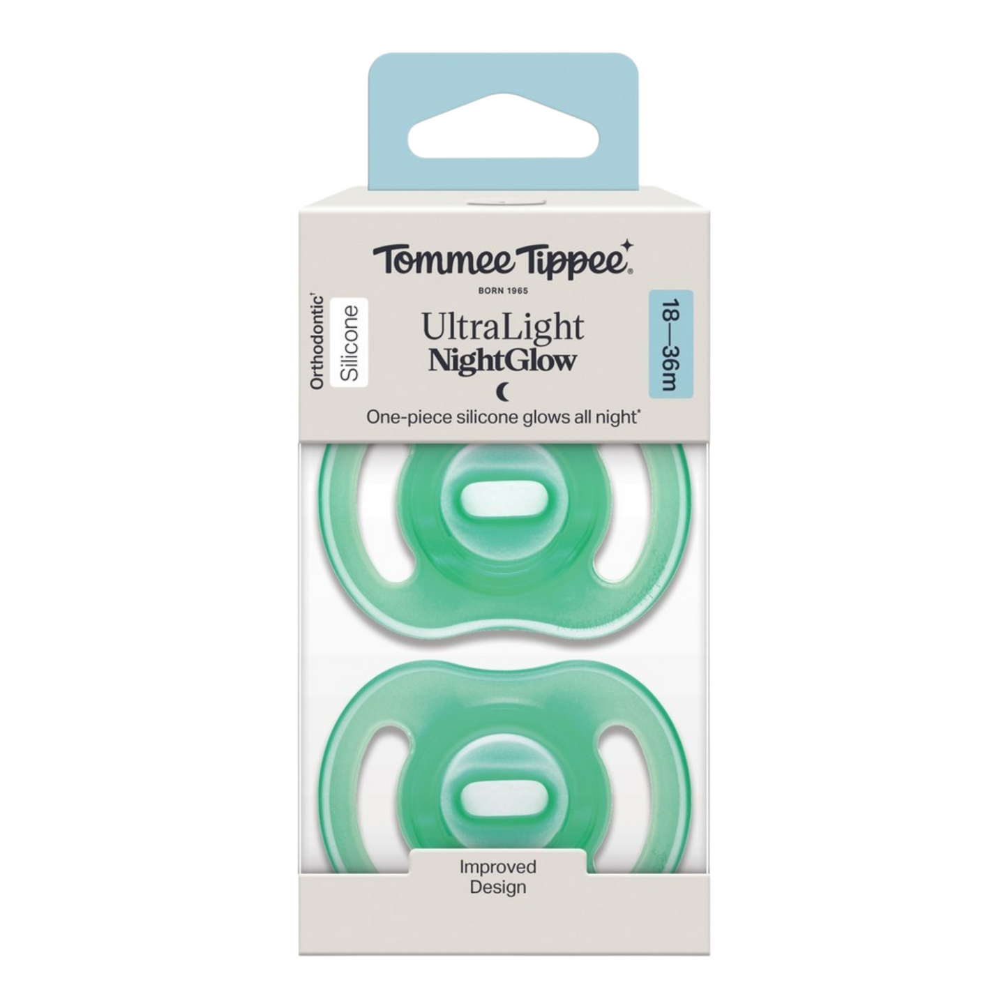 Tommee Tippee Ultra Light NightGlow Soother, 18-36 Month - Assorted*