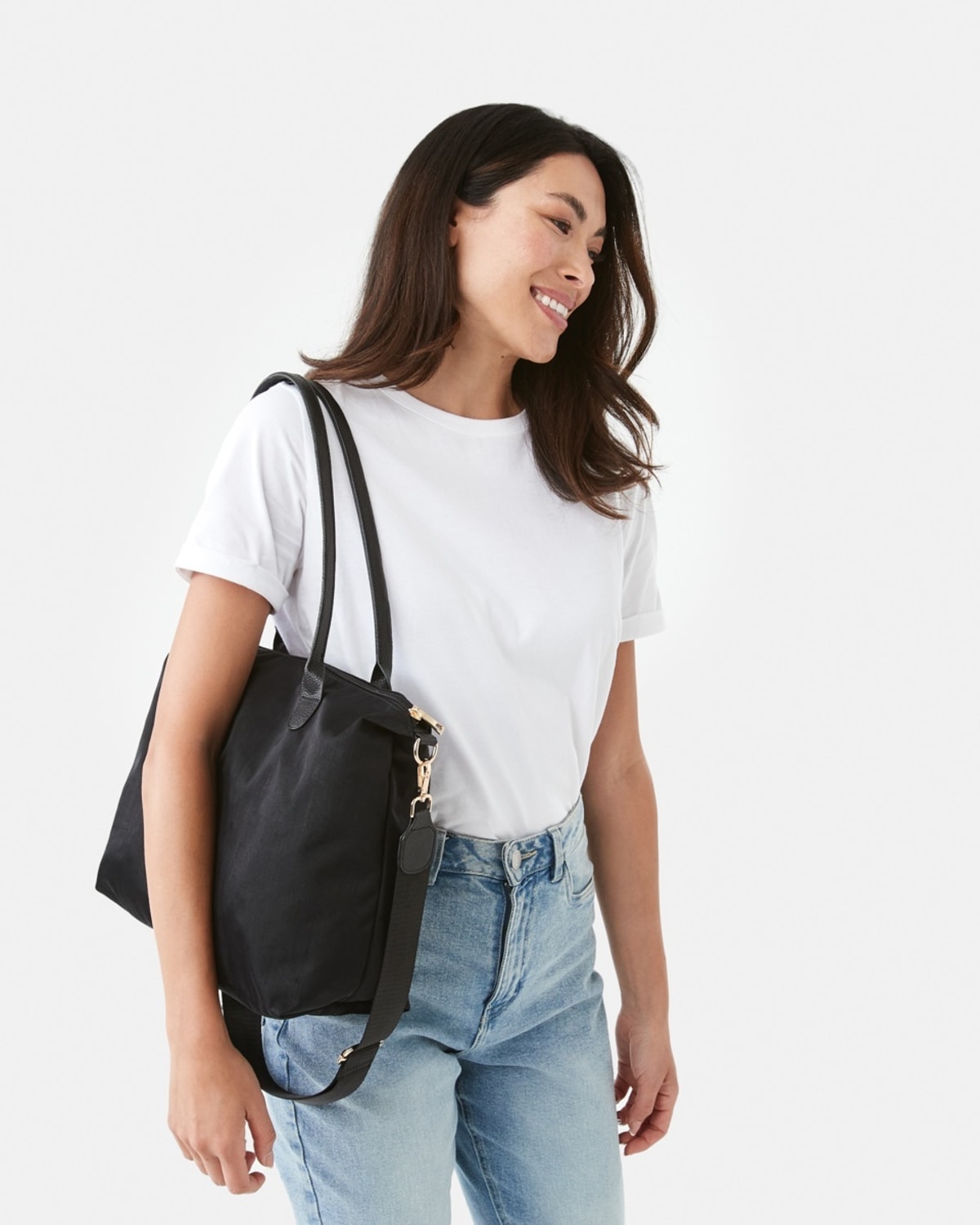 Woven Nylon Tote Bag