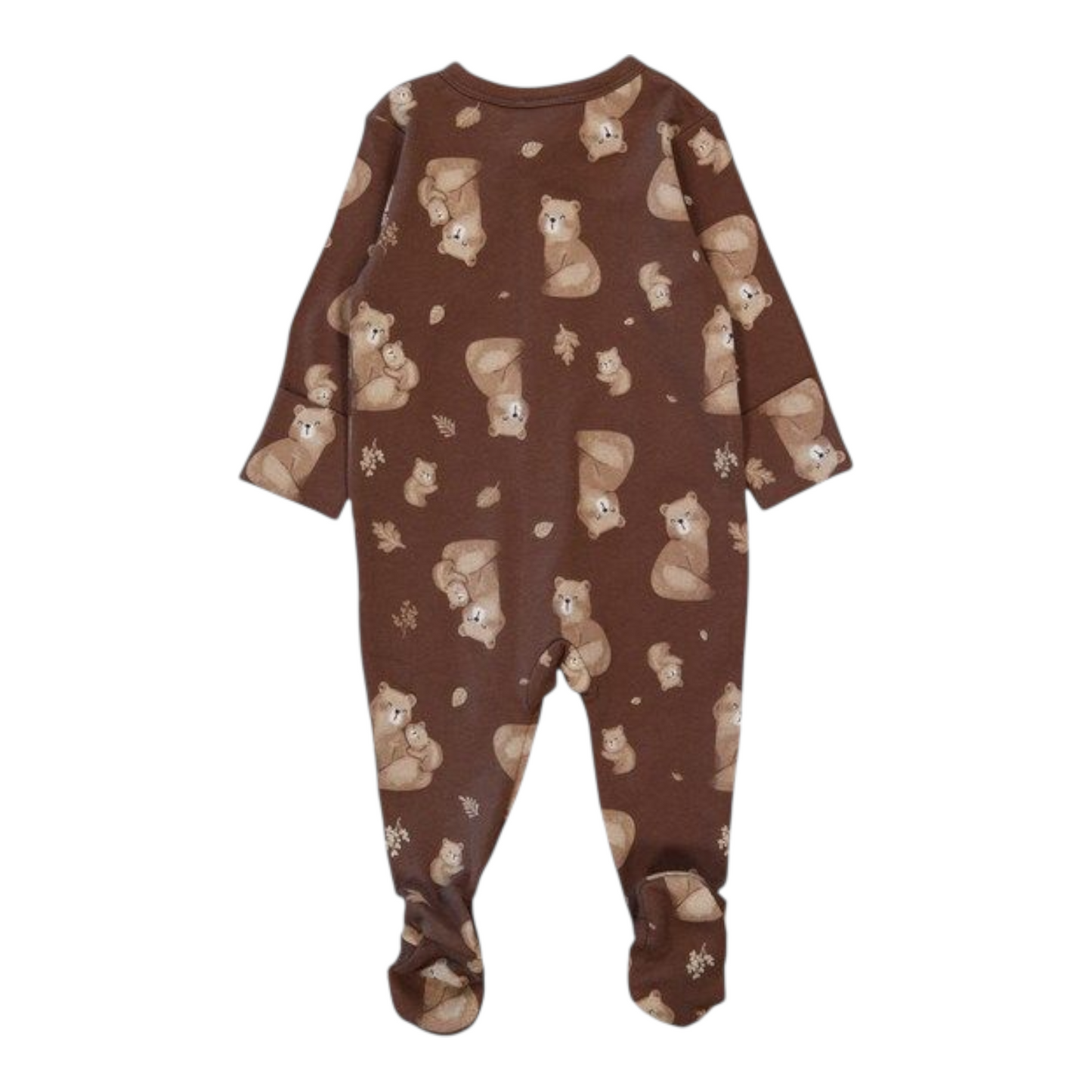 Baby Cotton 2-Way Zip Romper -(size NB)