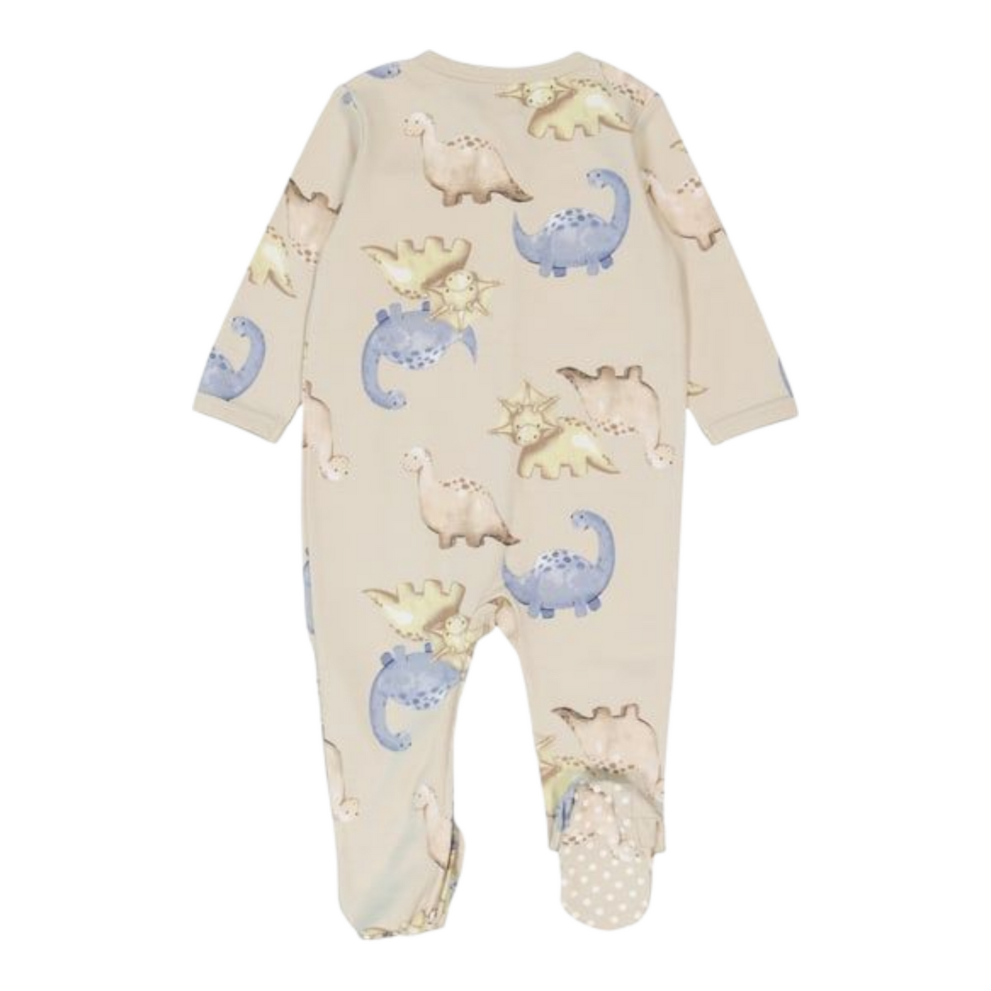 Baby Cotton 2-Way Zip Romper -(size 0-3M)