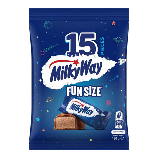 Milky Way 15 Piece Fun Size Chocolate Party Share Pack 180g