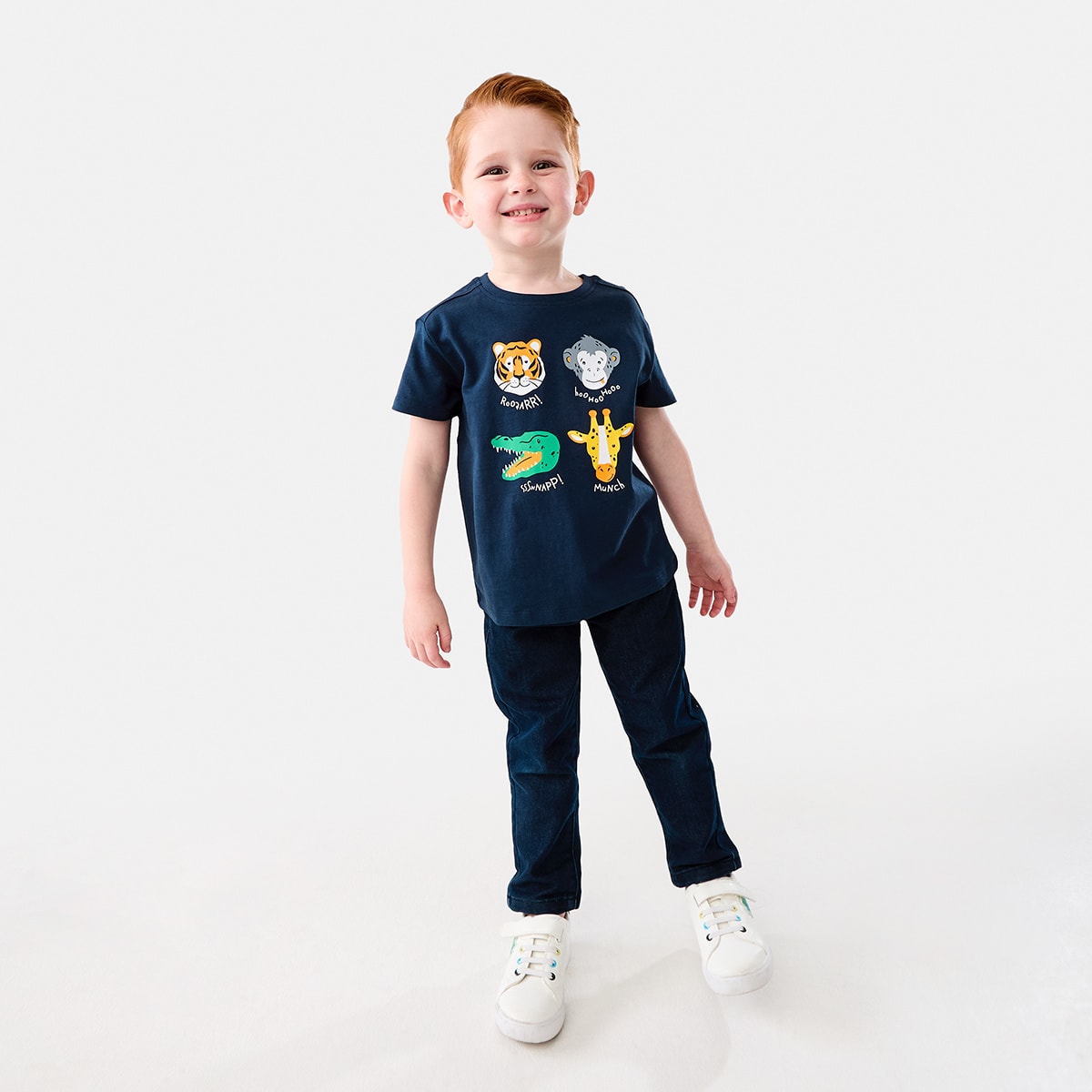 Chest Print T-shirt -(size 1-2Y)