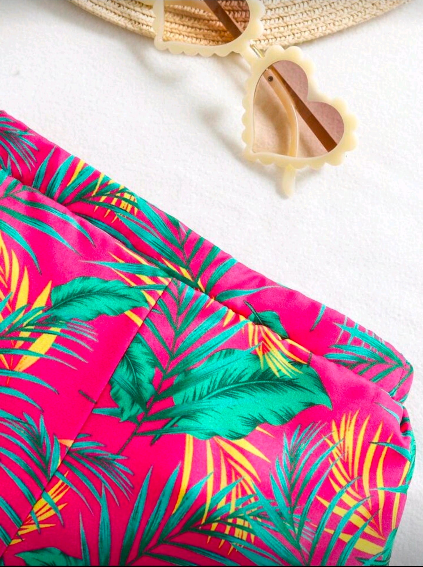 Travachic KIDS Baby Girls' Cute Floral Print Knit Camisole And Long Pants Set For Summer