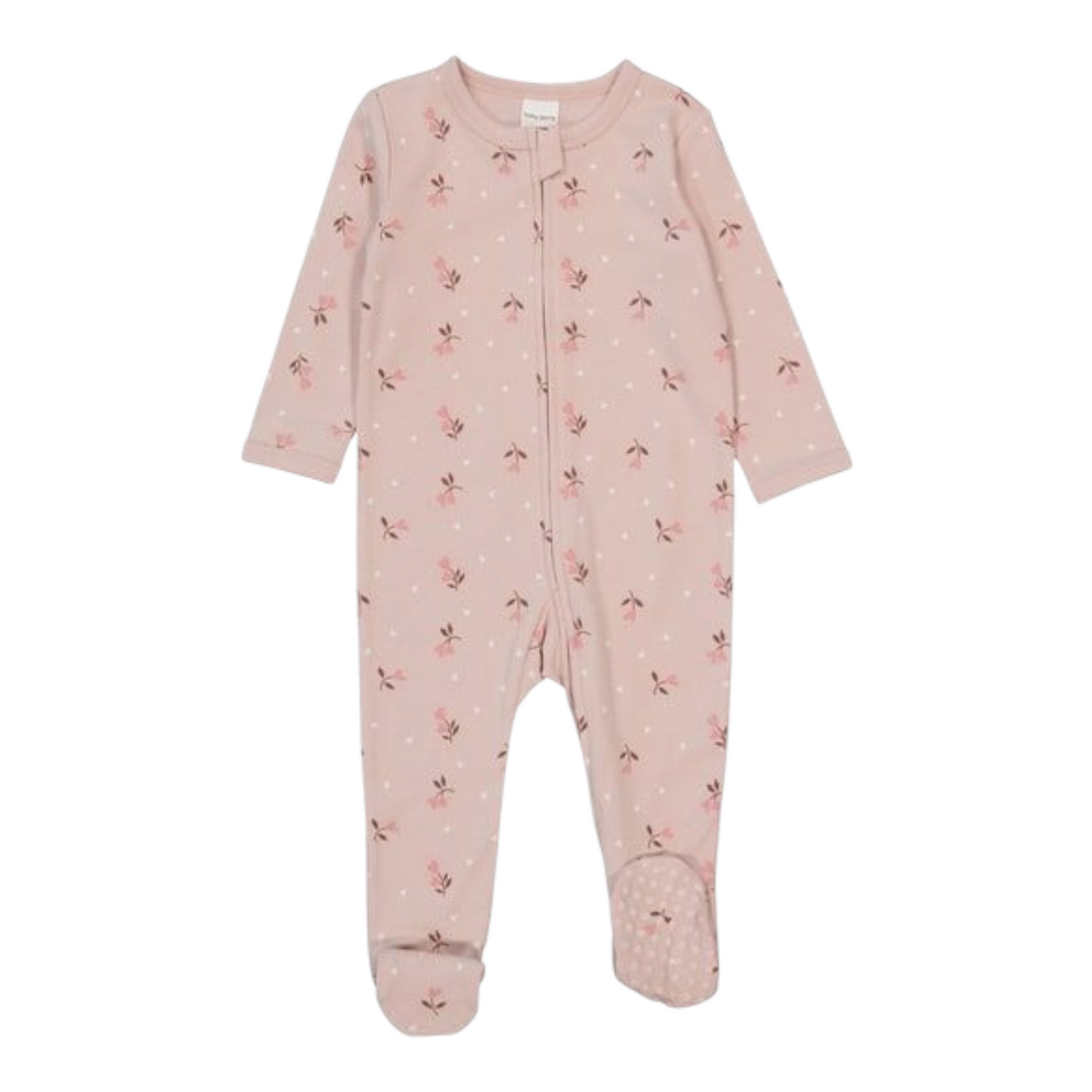 Baby Cotton 2-Way Zip Romper -(size 6-12M)