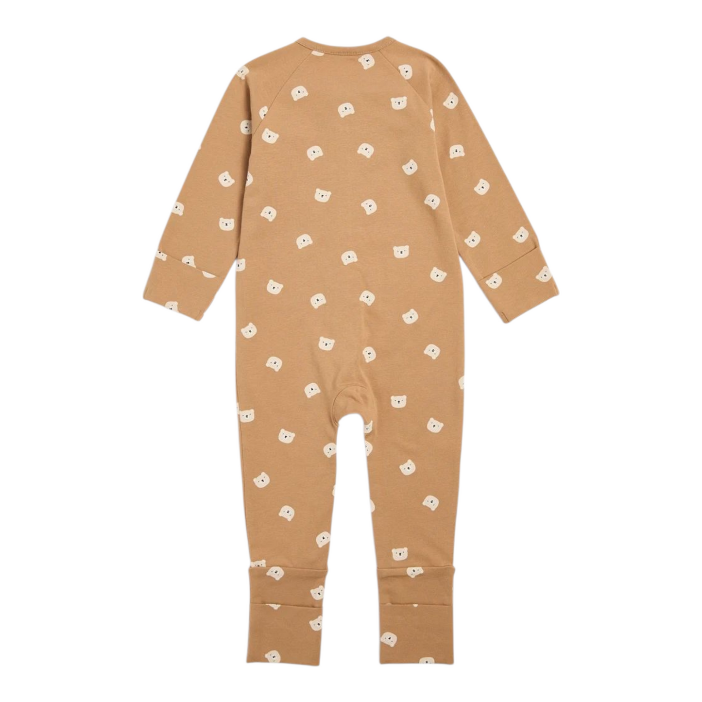Baby Organic Cotton Footless Coverall - Bears -(size 3-6M)