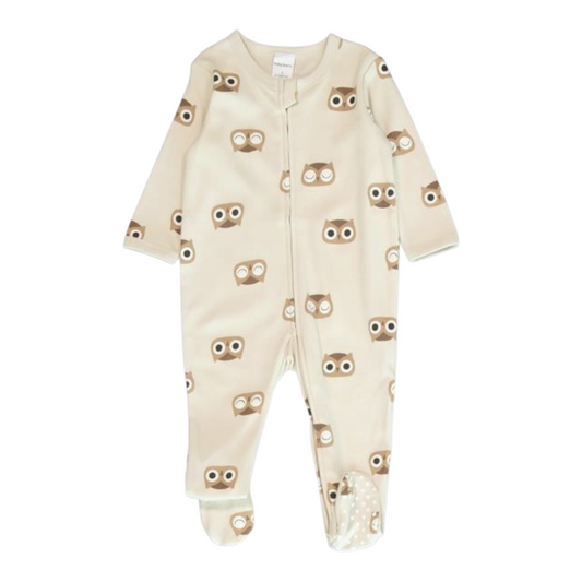 Baby Cotton 2-Way Zip Romper -(size 6-12M)