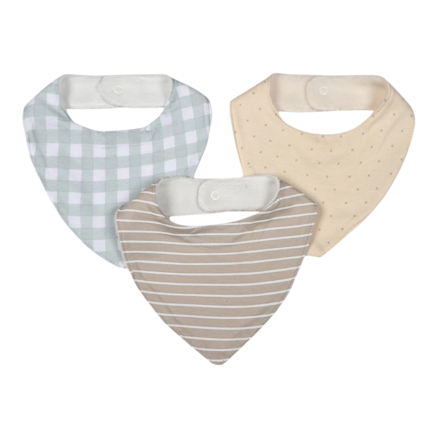 3 Pack Bandana Bibs - Gingham