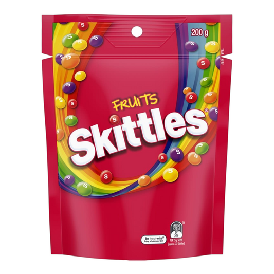 Skittles Fruits Chewy Lollies Snack and Share Bag 200g