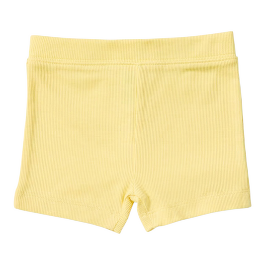 Yellow Shorts -(size 3-6M)