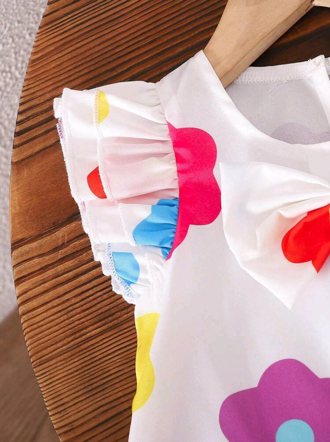 Baby Girls Casual Floral Print Bowknot Decor Top And Shorts Set, Summer -(size 3-6M)