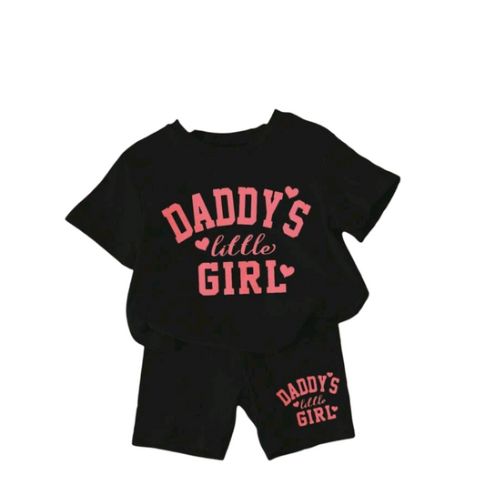 SHEIN Baby Girl Casual Simple Short Sleeve Shorts Set, Suitable For Summer -(size 6-9M)