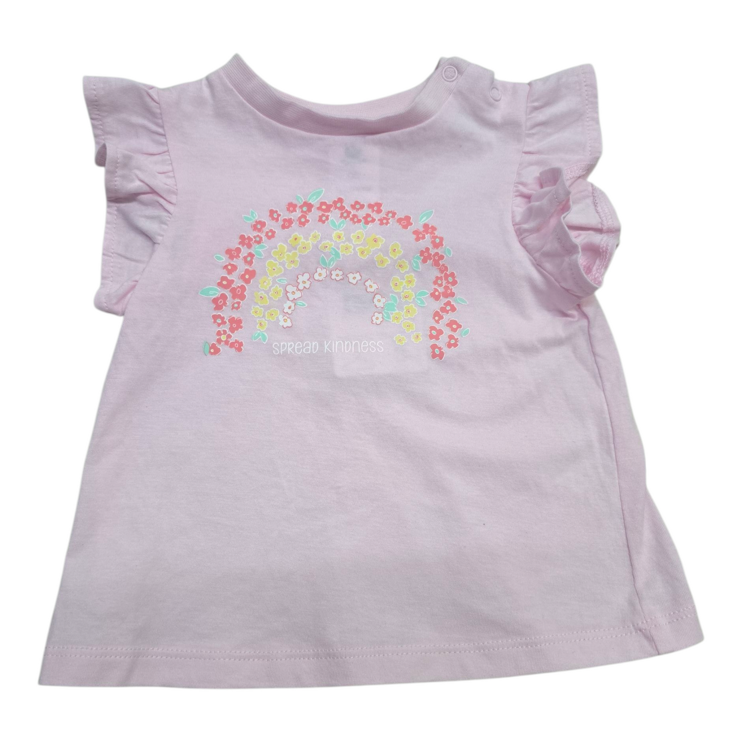 Pink tee -(size 6-12M)