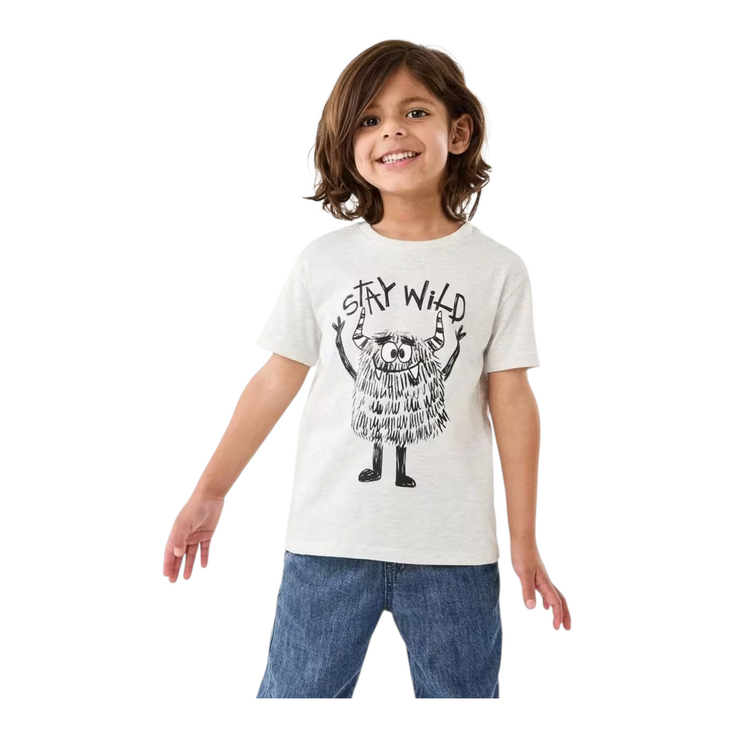 Chest Print T-shirt -(size 2-3Y)