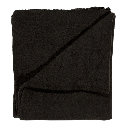 Polar Fleece Throw - Black