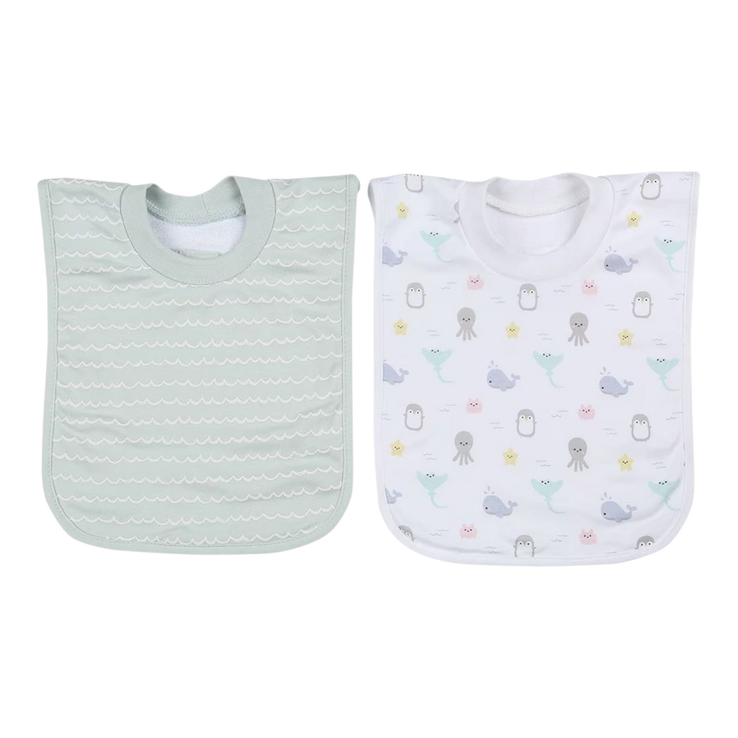2 Pack Popover Bibs - Ocean