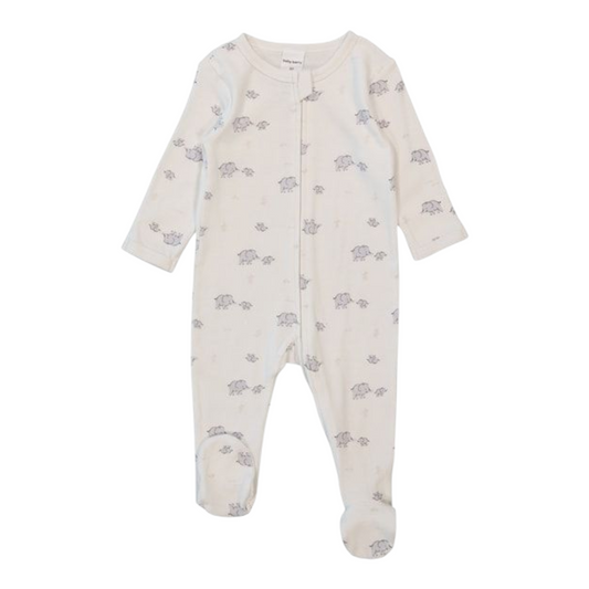 Baby Cotton 2-Way Zip Romper -(size 6-12M)