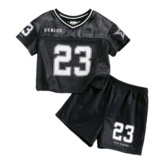 2pcs/Set Cute Baby Boy Sports Casual Outfit, -(size 9-12M)