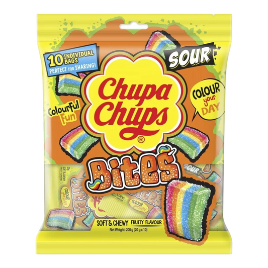 Chupa Chups 10 Pack Sour Bites 200g