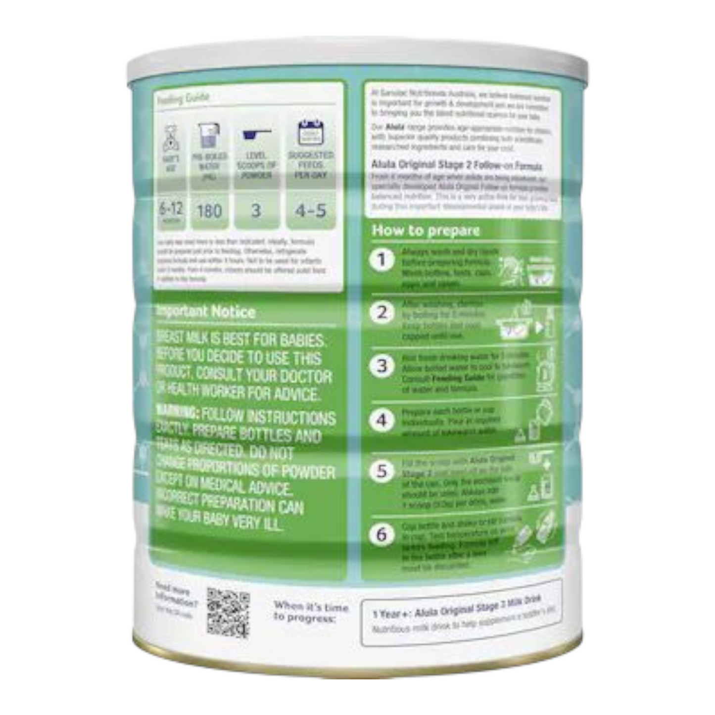 Alula Original Follow On Infant Formula 6-12M 900g