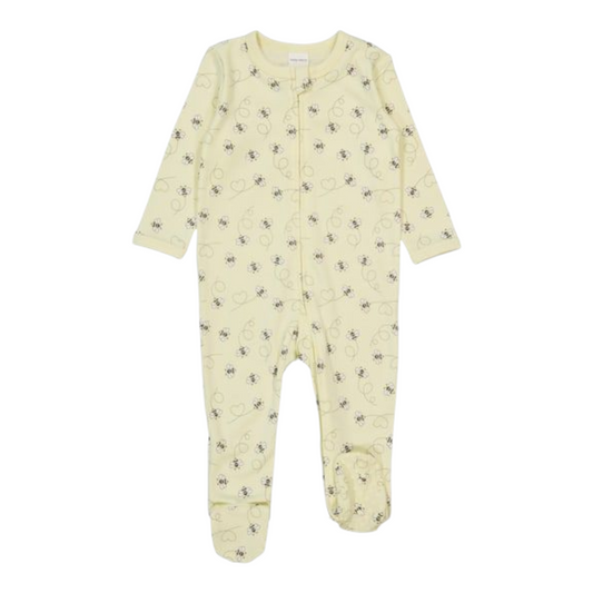 Baby Cotton 2-Way Zip Romper -(size 0-3M)