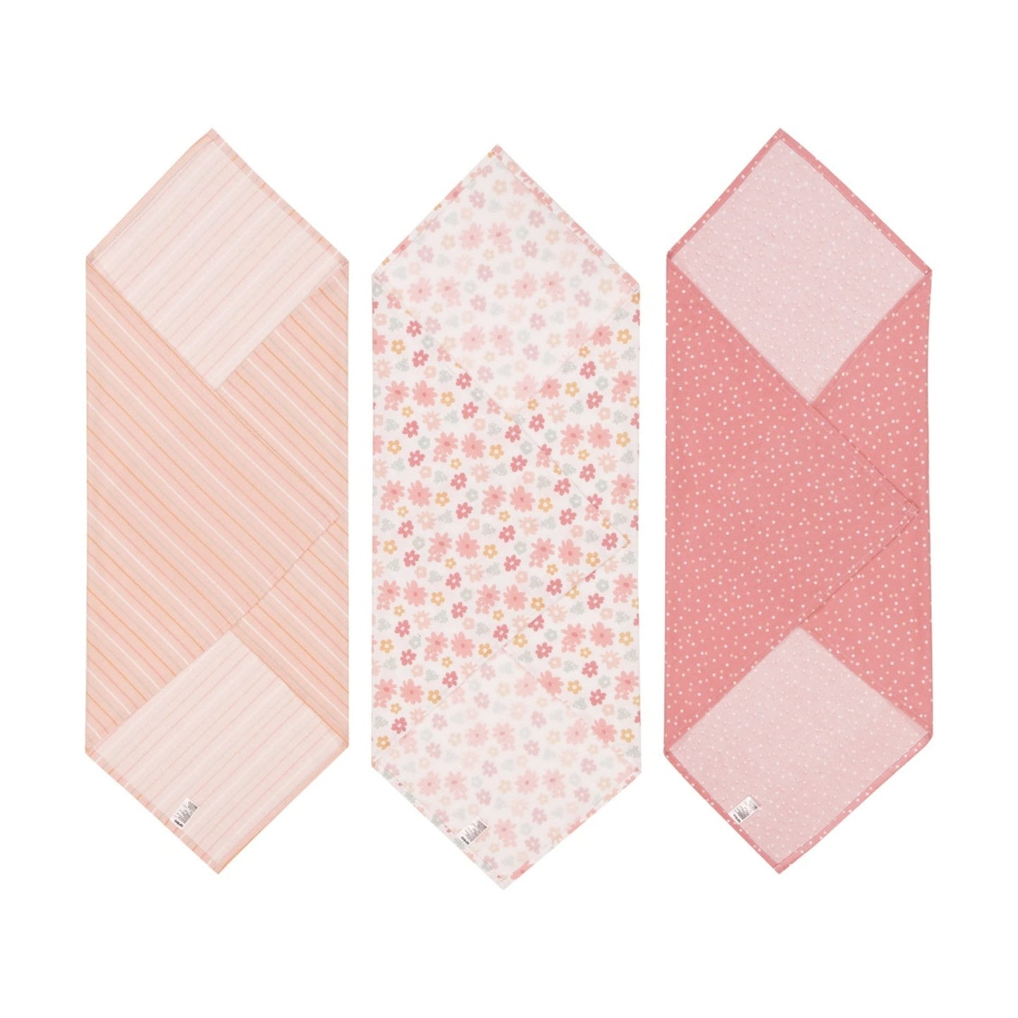 3 Pack Flannelette Wraps - Floral