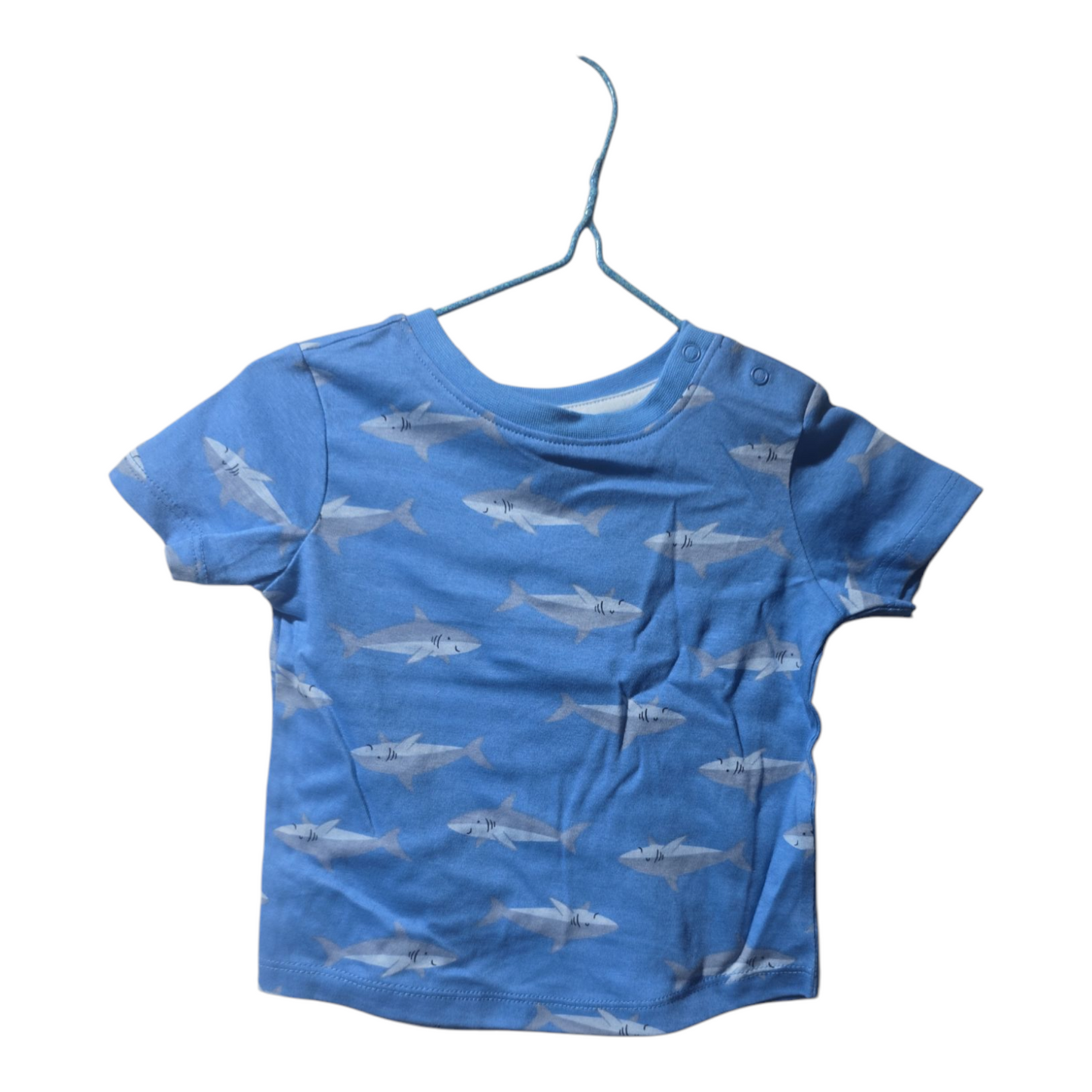 Shark tee -(size 6-12M)