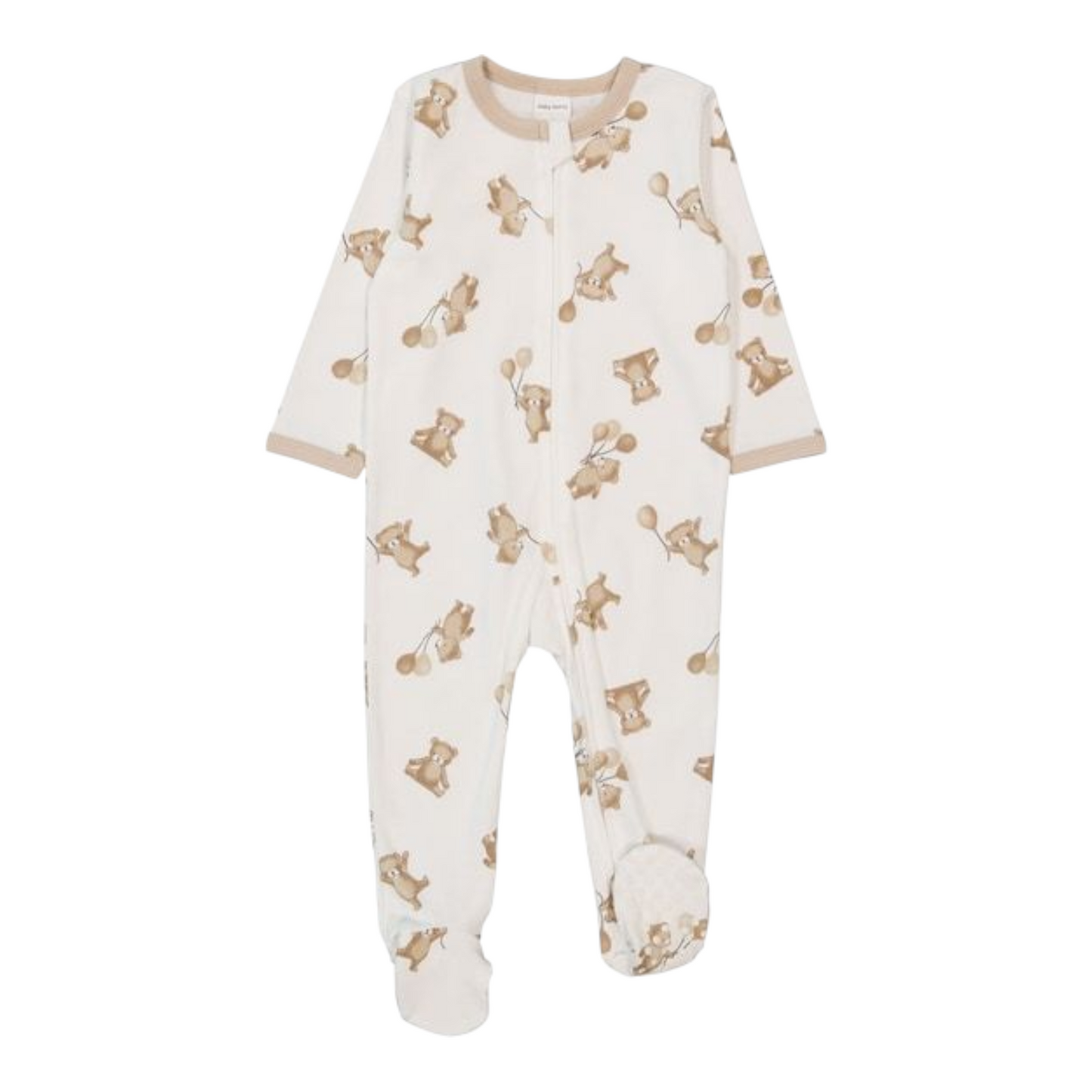 Baby Cotton 2-Way Zip Romper -(size 0-3M)