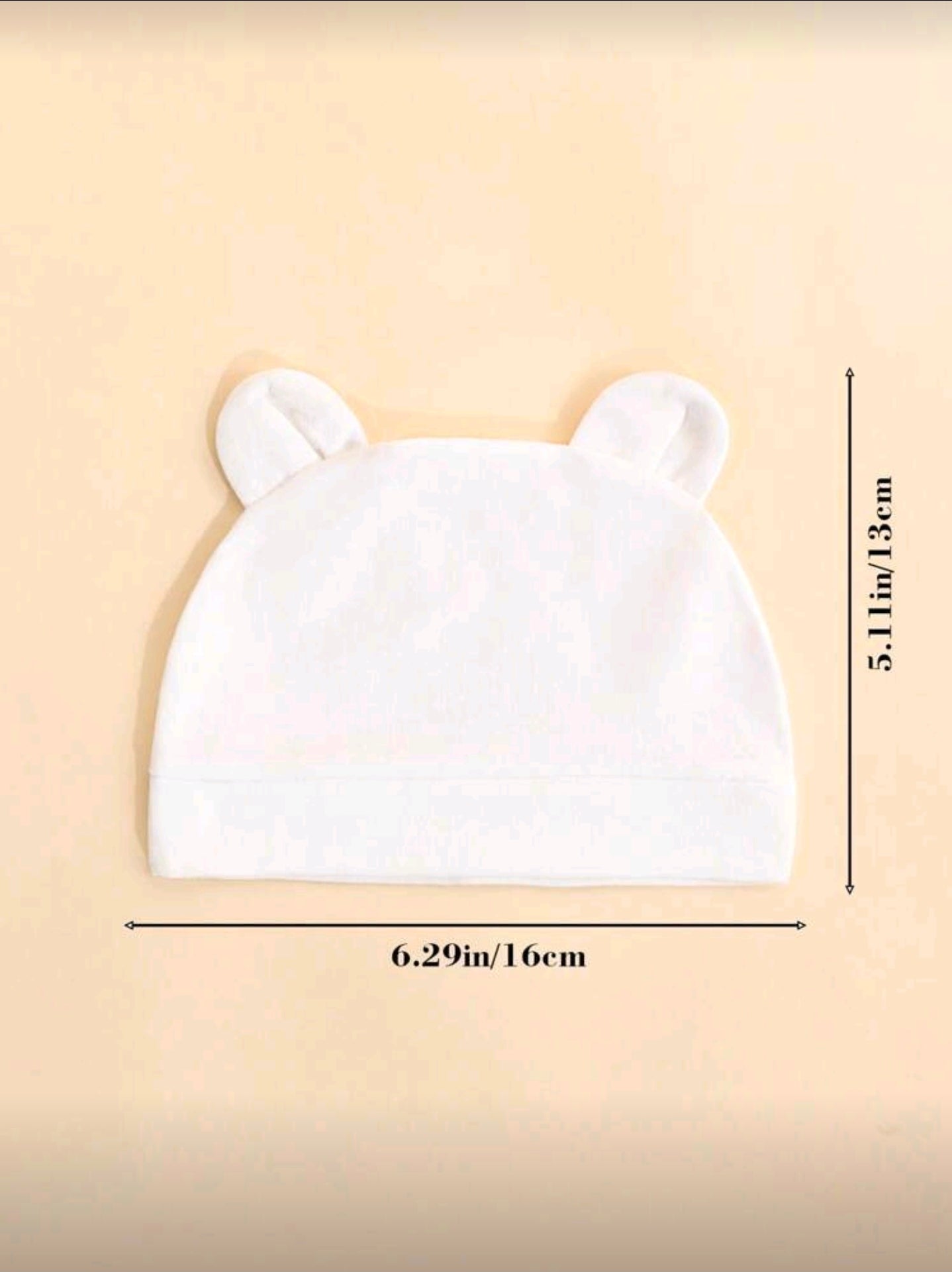 6pcs Newborn Pure Cotton Cute Hospital Hats, Breathable Thin Baby Beanies, Suitable For Spring/Summer, Great As Gifts