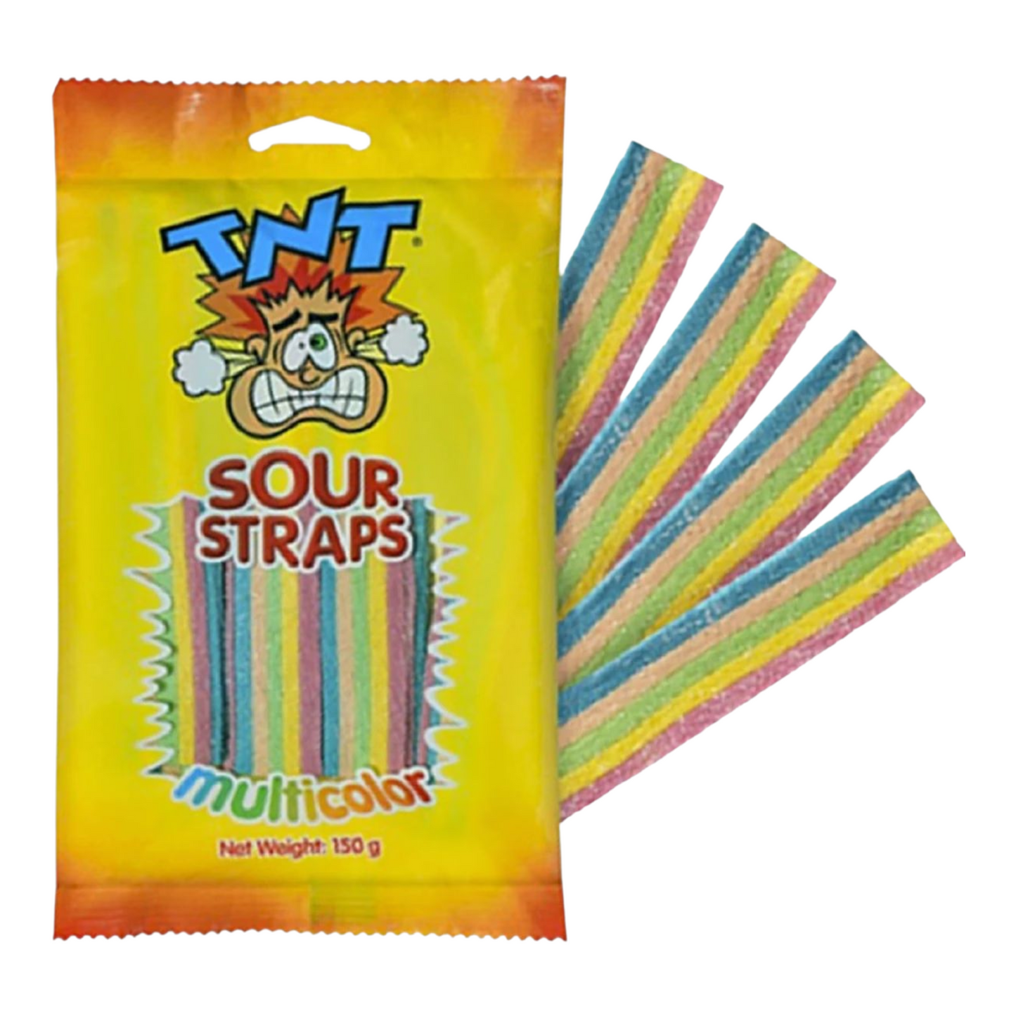 TNT Sour Straps Mutlicolor 150g