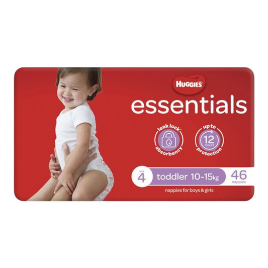 Huggies Essentials Toddler Size 4 Nappies 46 Pack