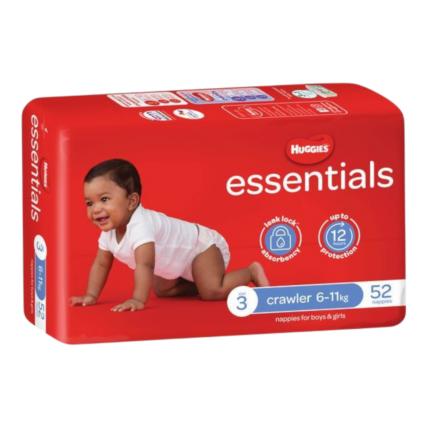 Huggies Essentials Size 3 Crawler - 52 Pack