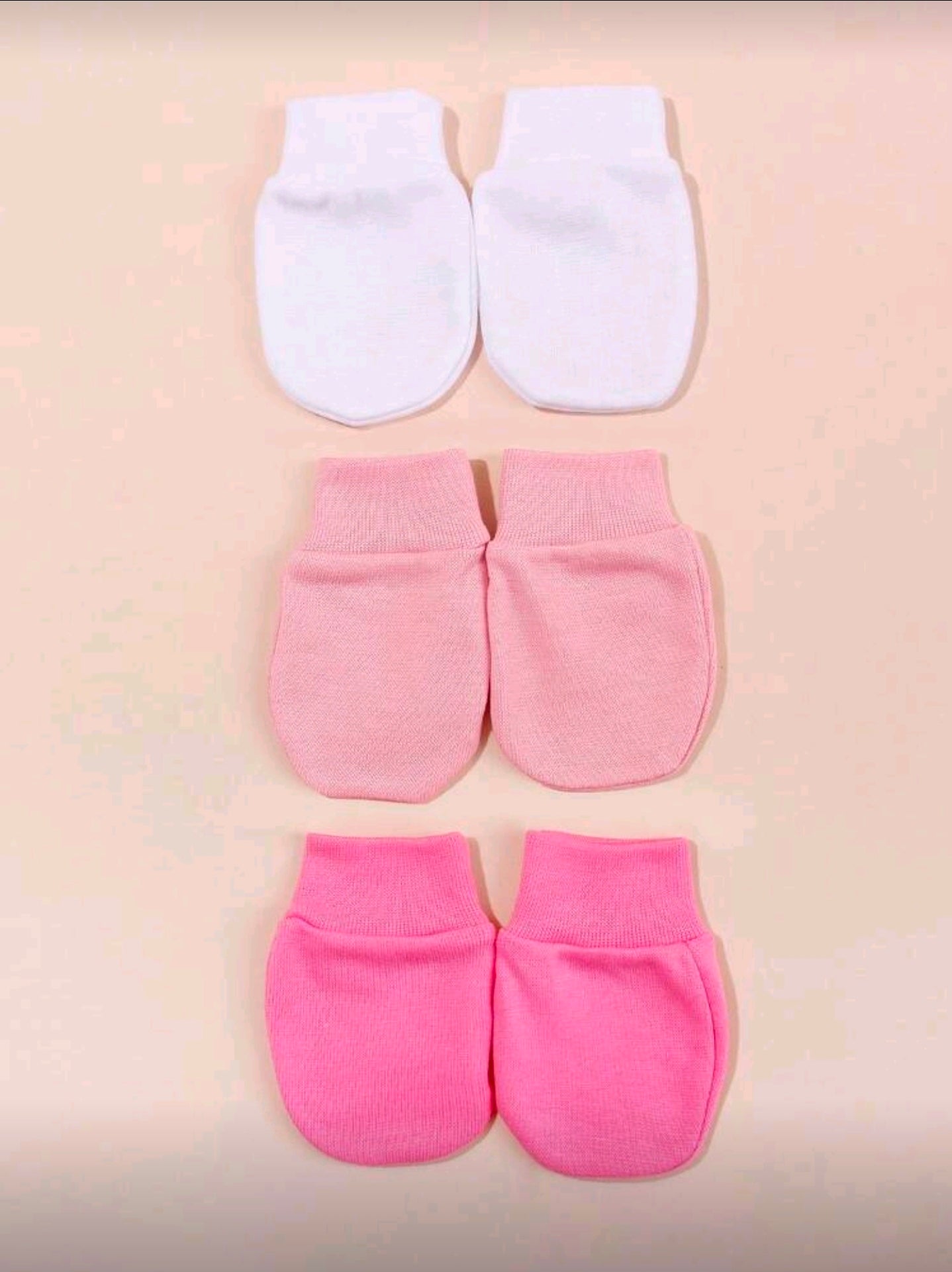 3 Pairs Newborn Anti-Scratch Mittens