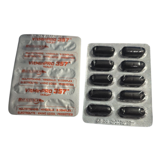 VitMinPRO 357' Tablet BATTLECOCK Multivitamins/ Minerals/ B Complex/ Electrolyte/ Amino Acids/ Prebiotics