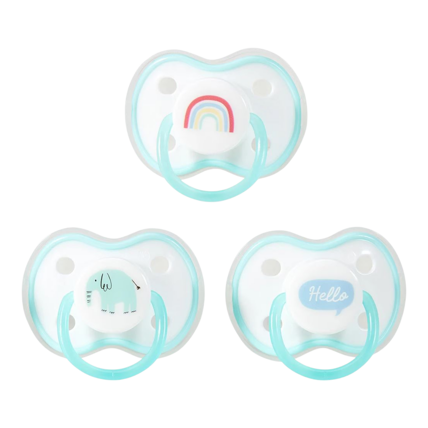 3 Pack Silicone Soothers