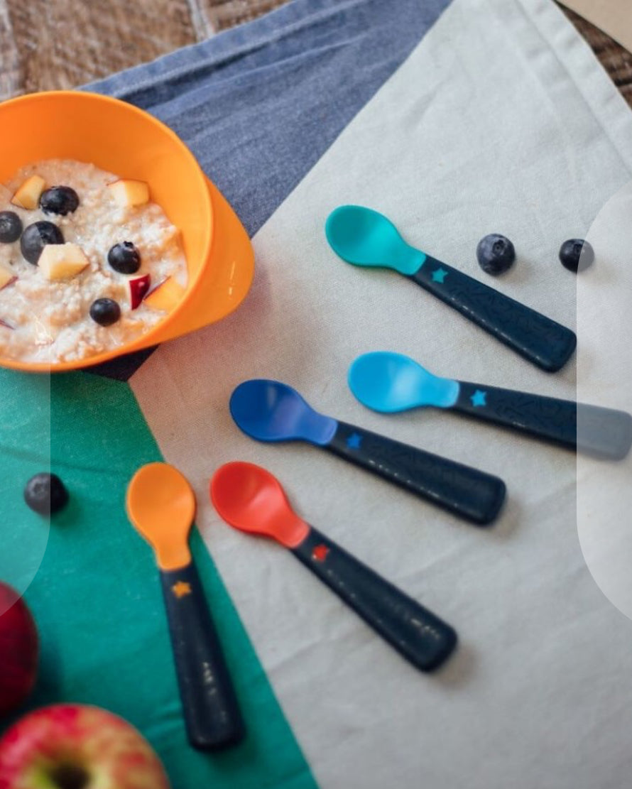 Tommee Tippee Easigrip Self-Feeding Baby Weaning Spoons 6m+ 5 Pack