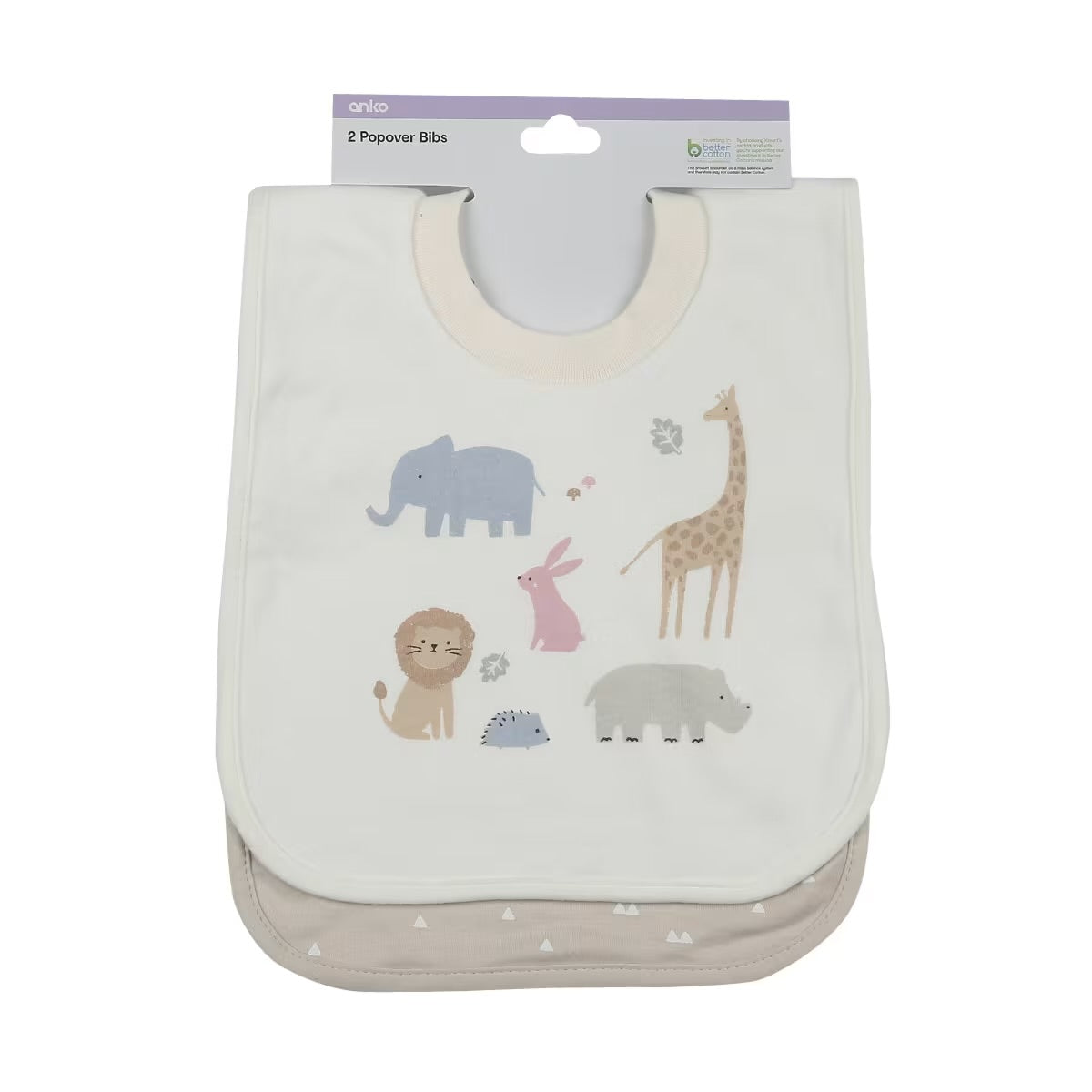 2 Pack Popover Bibs - Safari