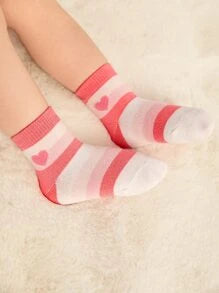 5pairs Baby Heart Pattern Socks