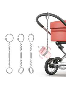 Silicone Anti-drop Rope For Baby Bottles, Water Bottles And Toys. It Is Suitable For Strollers, High Chairs And Car Seats. It Does Not Contain Bpa.
