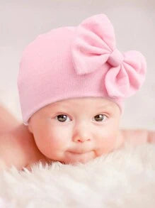 3sets Newborn Baby Double Layer Hat & Anti-Scratch Mittens Set, Breathable & Soft